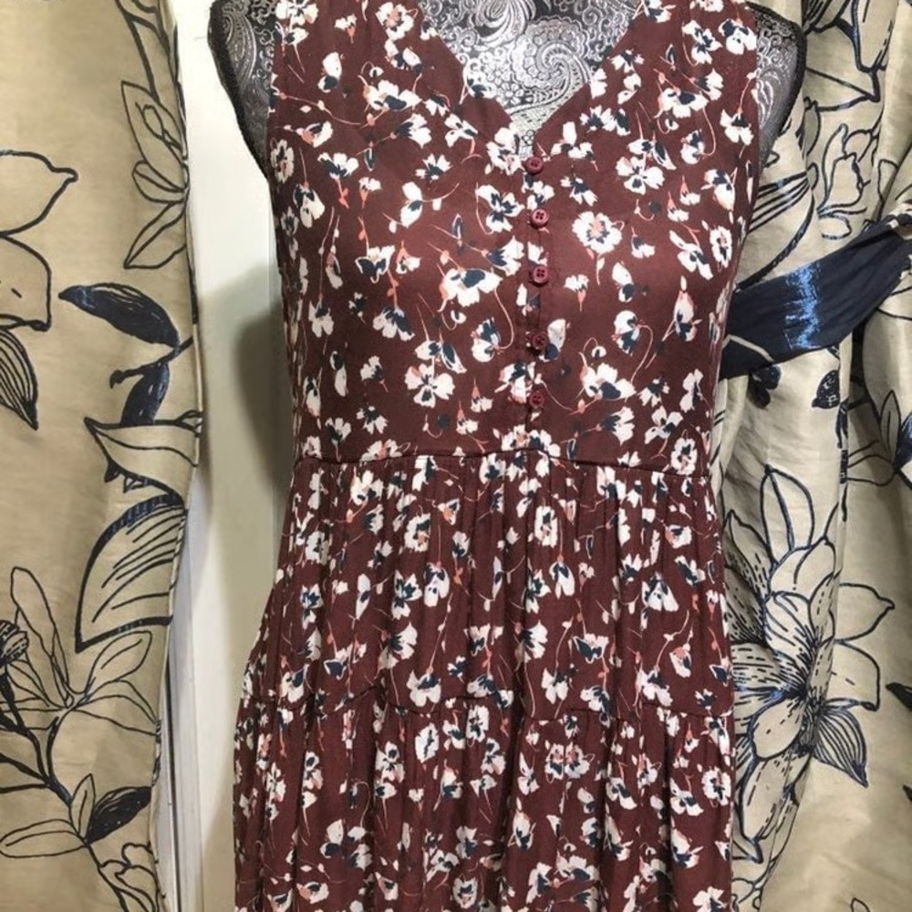 Ro & De Floral Brown Dress